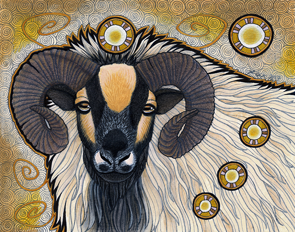 Icelandic Sheep illustration by Ravenari